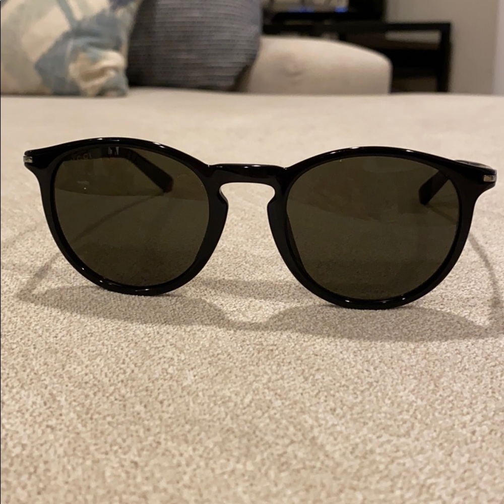 Gucci round acetate sunglasses